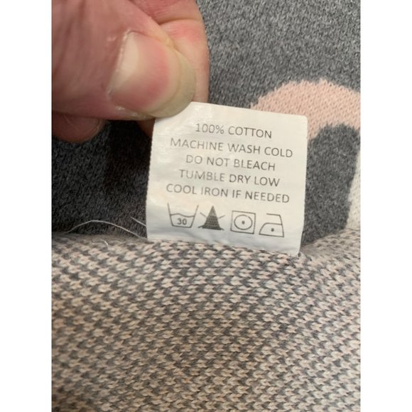 Mud Pie Gray Unicorn Baby Crib Blanket Child 34 x 39" Cotton - Picture 5 of 7